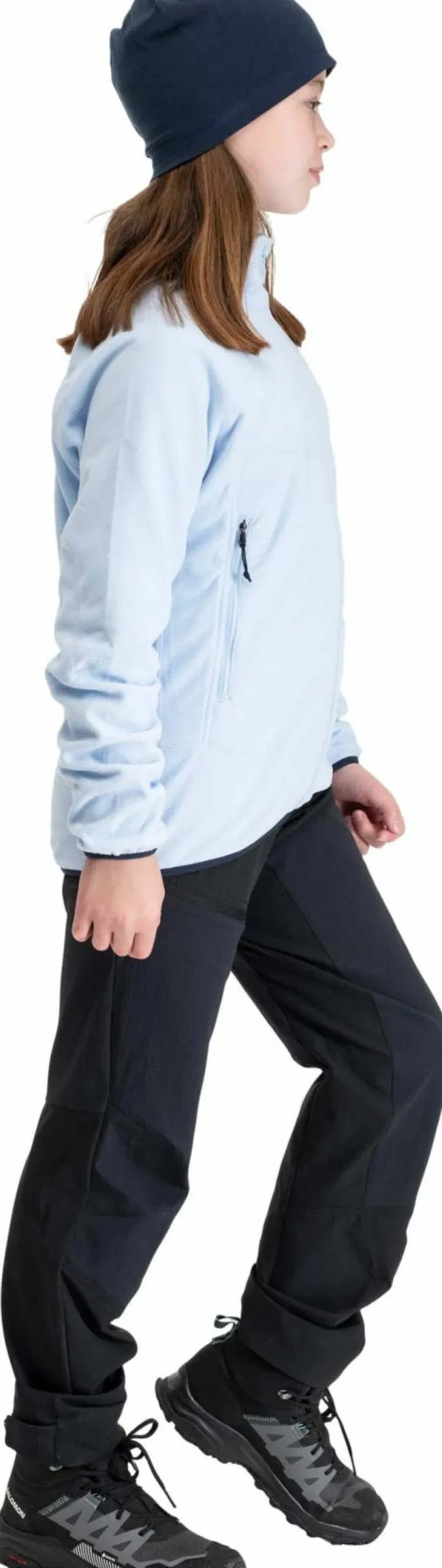 Bergans Juniors' Fleece Midlayer Jacket Cool Blue Outlet