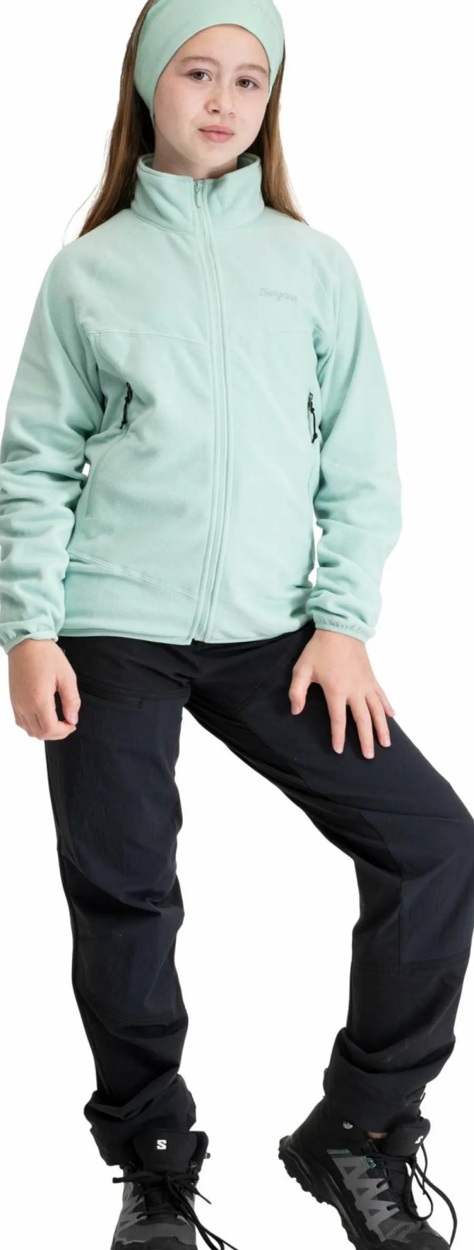 Bergans Juniors' Fleece Midlayer Jacket Mint Crush