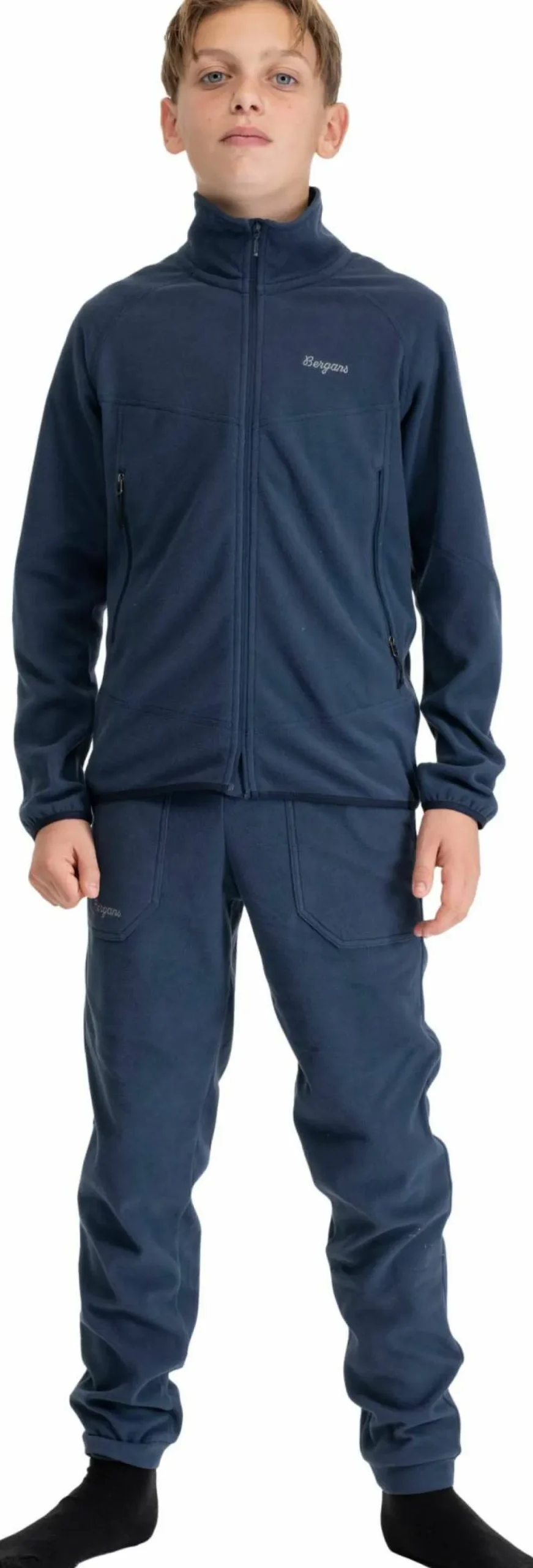 Bergans Juniors' Fleece Midlayer Jacket Navy Blue New