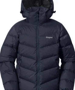 Bergans Juniors' Warm Down Jacket Unisex Navy Blue New
