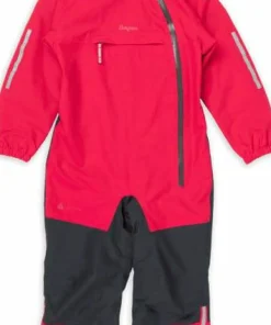 Bergans Kids' Lilletind Coverall Alpine Rose/Dark Shadow Grey Clearance