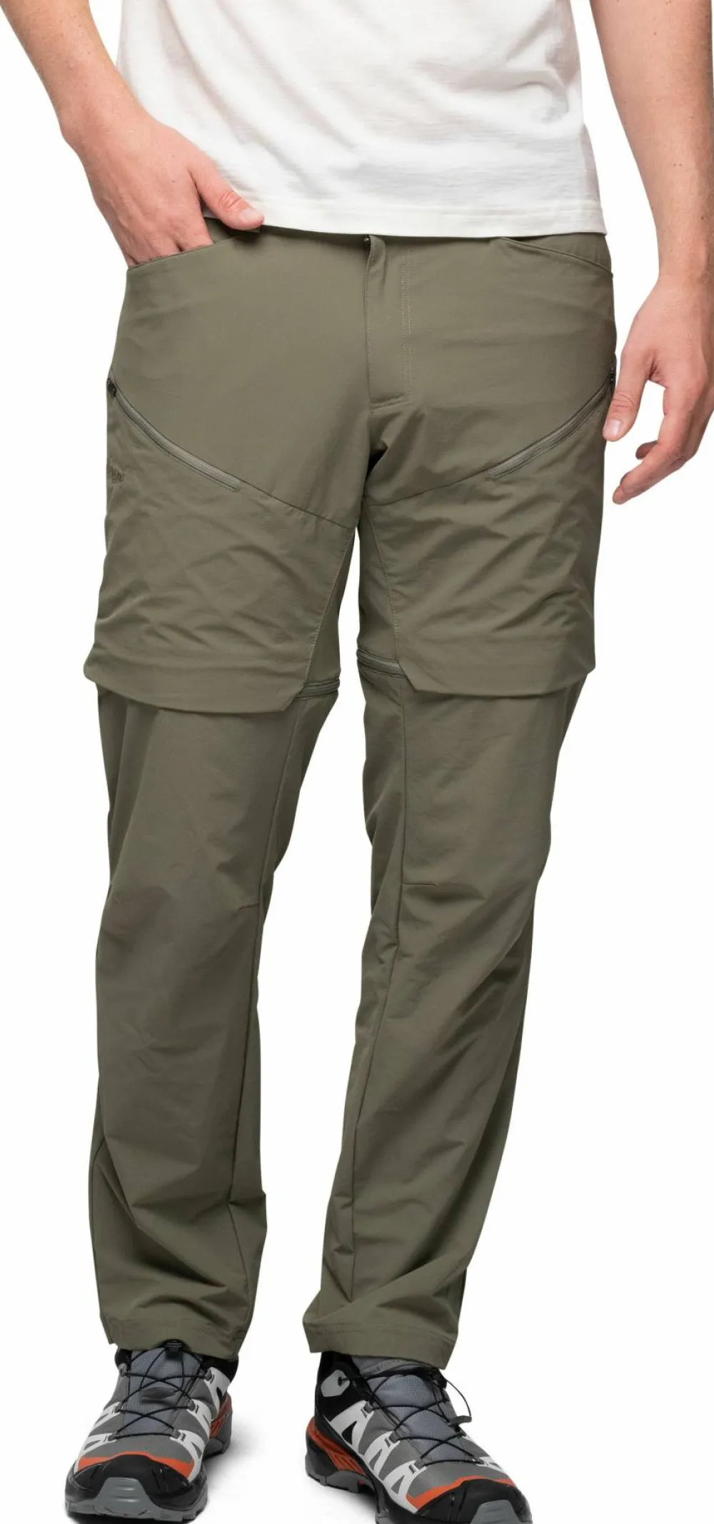 Outlet Men's Convertible Zip-Off Softshell Pants Herrbyxor