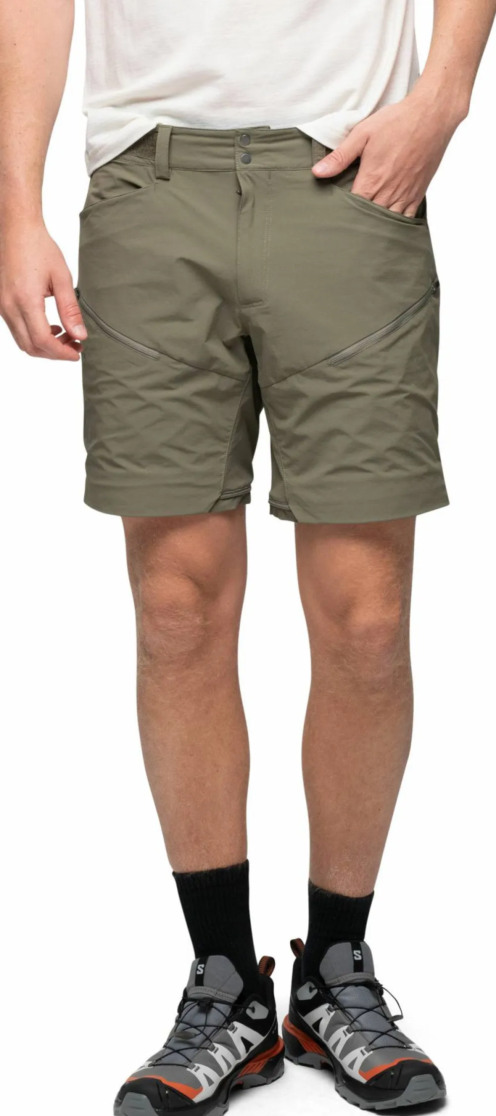 Outlet Men's Convertible Zip-Off Softshell Pants Herrbyxor