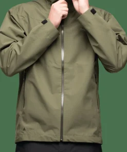 Bergans Men's Essentials 2.5l Shell Jacket Dark Green Mud