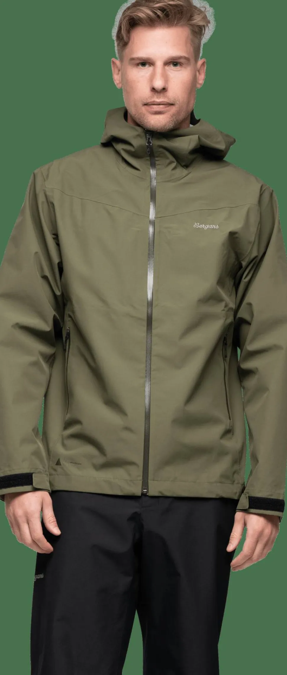 Bergans Men's Essentials 2.5l Shell Jacket Dark Green Mud