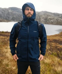 Bergans Men's Essentials 2.5l Shell Jacket Navy Blue Outlet