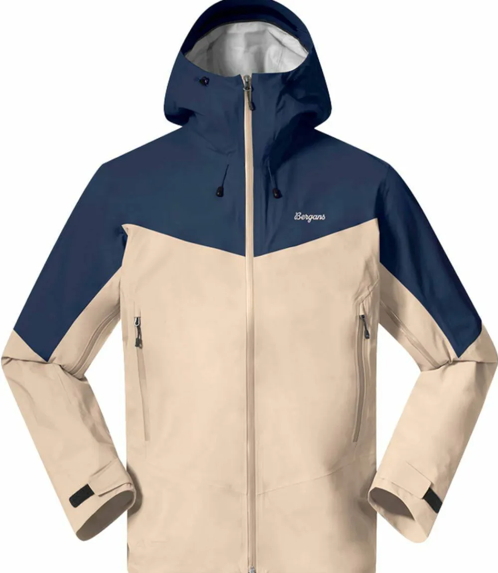 Bergans Men's Rabot Allround 3L Shell Jacket Warm Sand/Navy Blue Discount