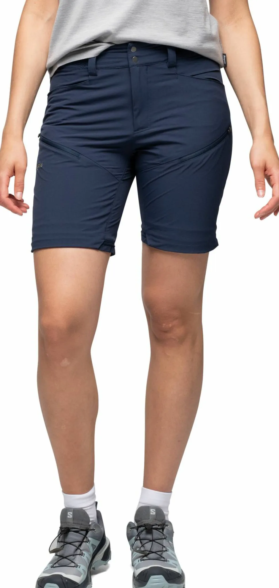 Bergans Women's Convertible Zip-Off Softshell Pants Navy Blue