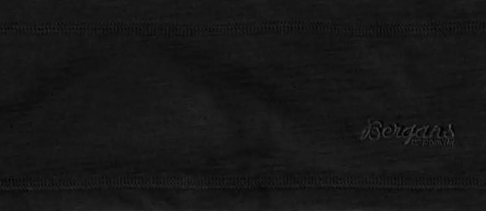 Bergans Wool Headband Black Hot