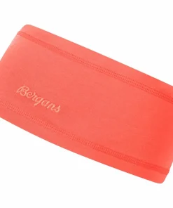 Bergans Wool Headband Peachy Red Discount