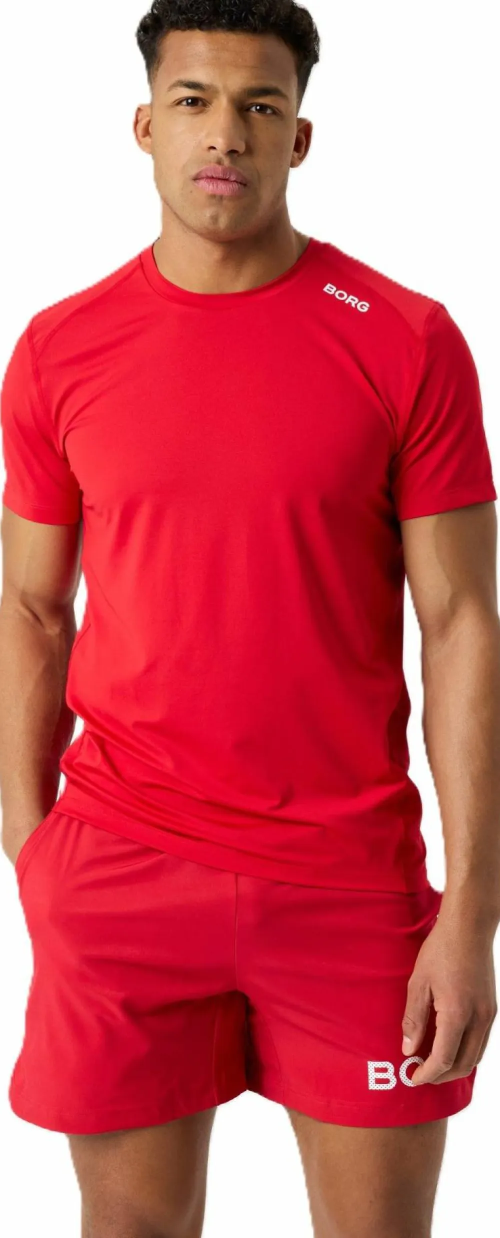 Björn Borg Men's Borg Athletic T-Shirt Lychee Hot