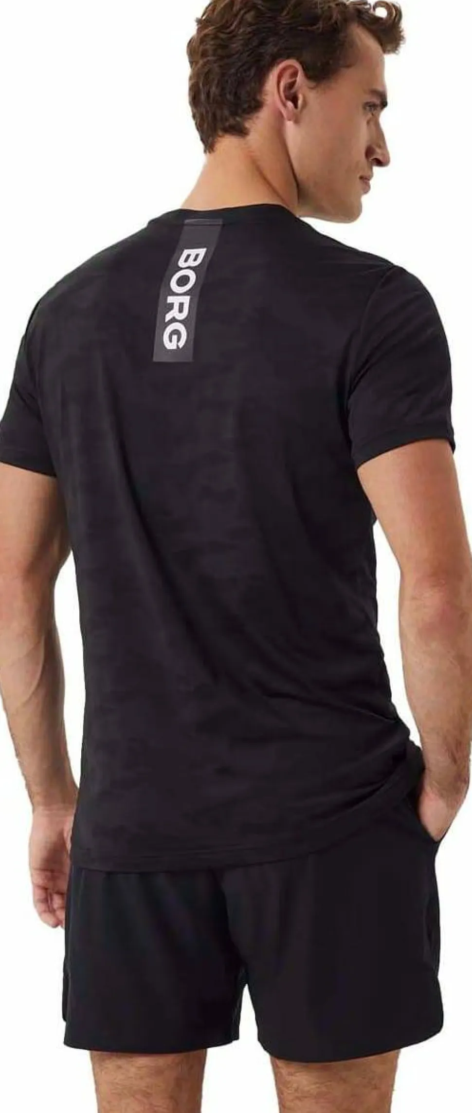 Björn Borg Men's Borg Performance T-Shirt Black Beauty