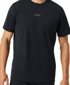 Björn Borg Men's Borg Running Perforated T-Shirt Black Beauty Outlet