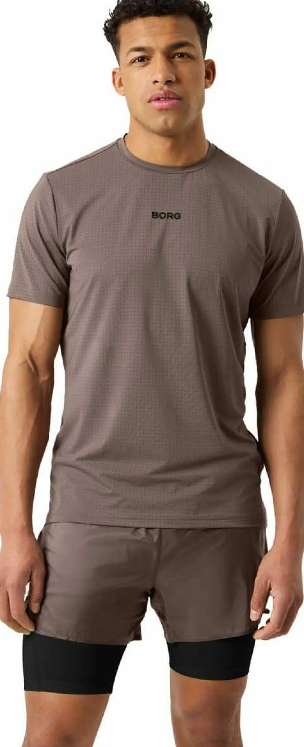 Björn Borg Men's Borg Running Perforated T-Shirt Falcon