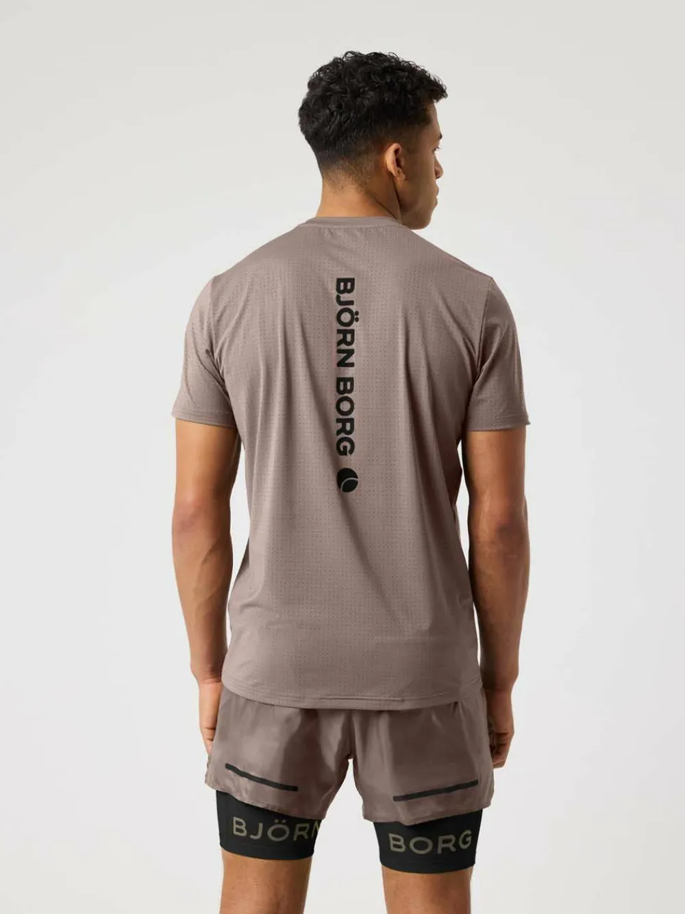Björn Borg Men's Borg Running Perforated T-Shirt Falcon