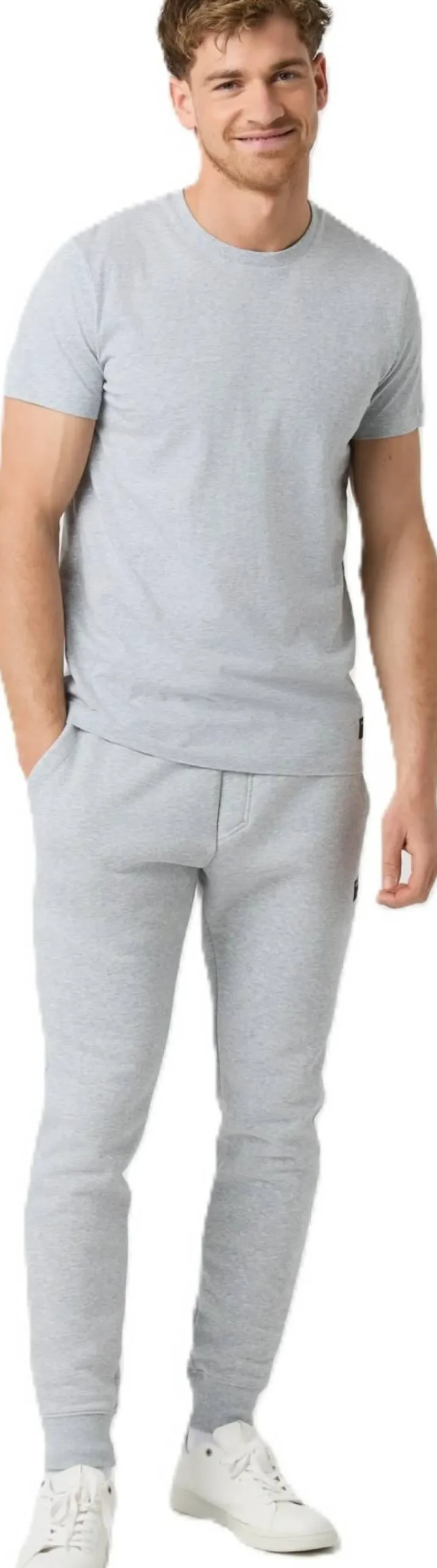 Björn Borg Men's Centre Tapered Sweatpants Light Grey Melange