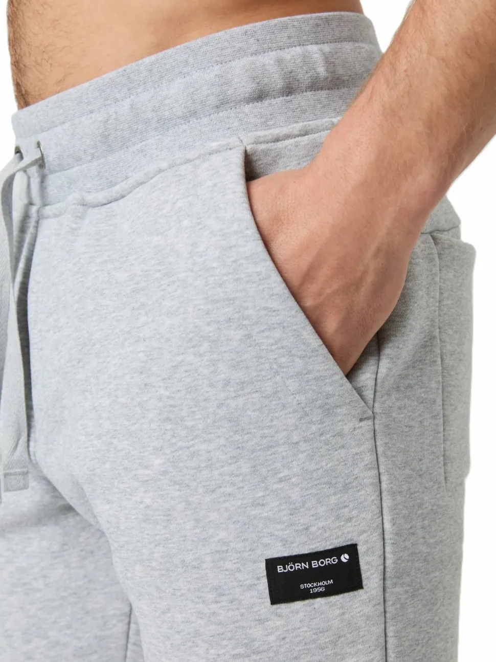Björn Borg Men's Centre Tapered Sweatpants Light Grey Melange