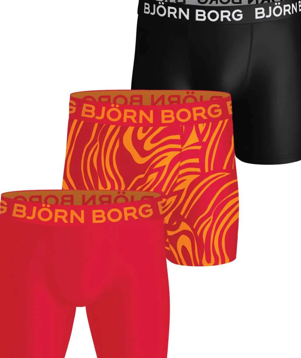 Björn Borg Men's Sports Microfiber Boxer 3p Multipack 3