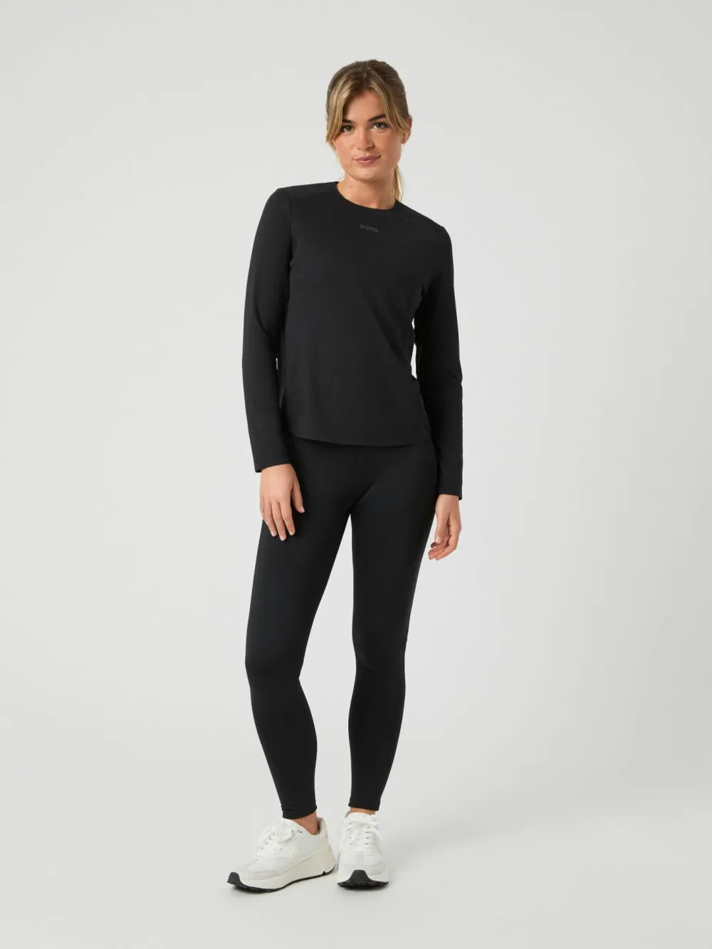 Björn Borg Women's Borg Running Feather Long Sleeve T-Shirt Black Beauty Discount
