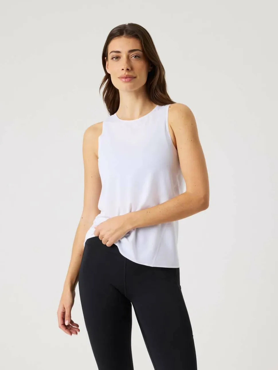 Björn Borg Women's Borg Running Feather Tank Brilliant White
