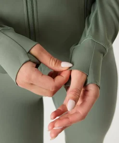 Björn Borg Women's Borg Soft Zip Midlayer Agave Green Hot