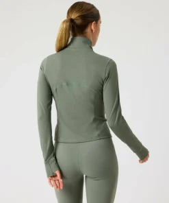 Björn Borg Women's Borg Soft Zip Midlayer Agave Green