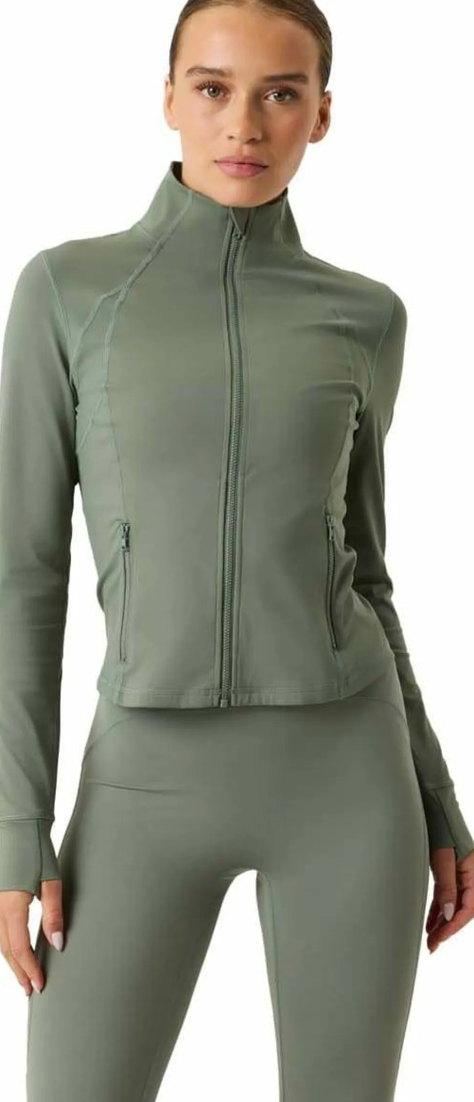Björn Borg Women's Borg Soft Zip Midlayer Agave Green