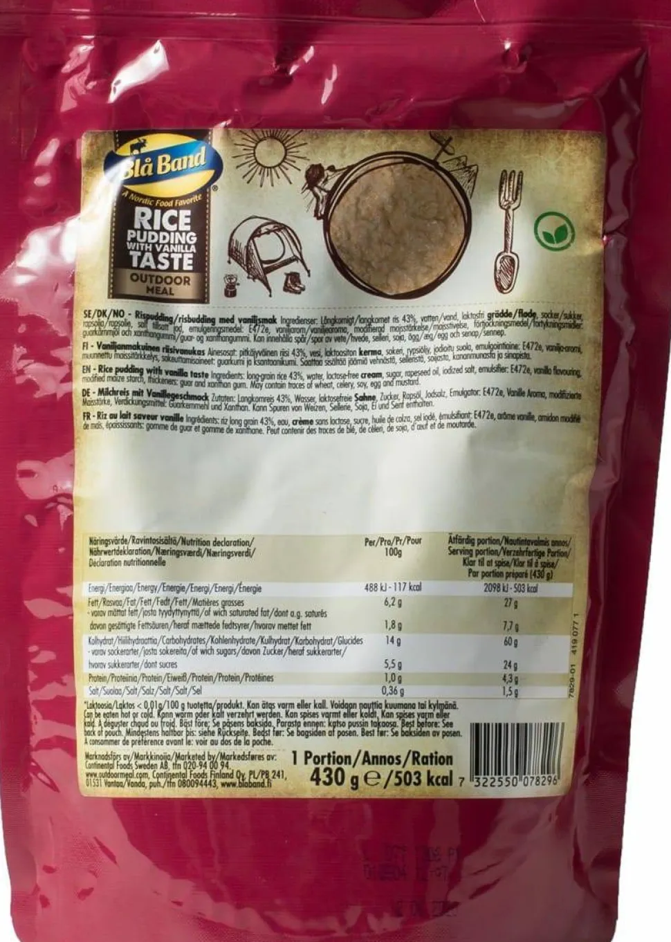 Blå Band Rice Pudding With Vanilla Taste NoColour