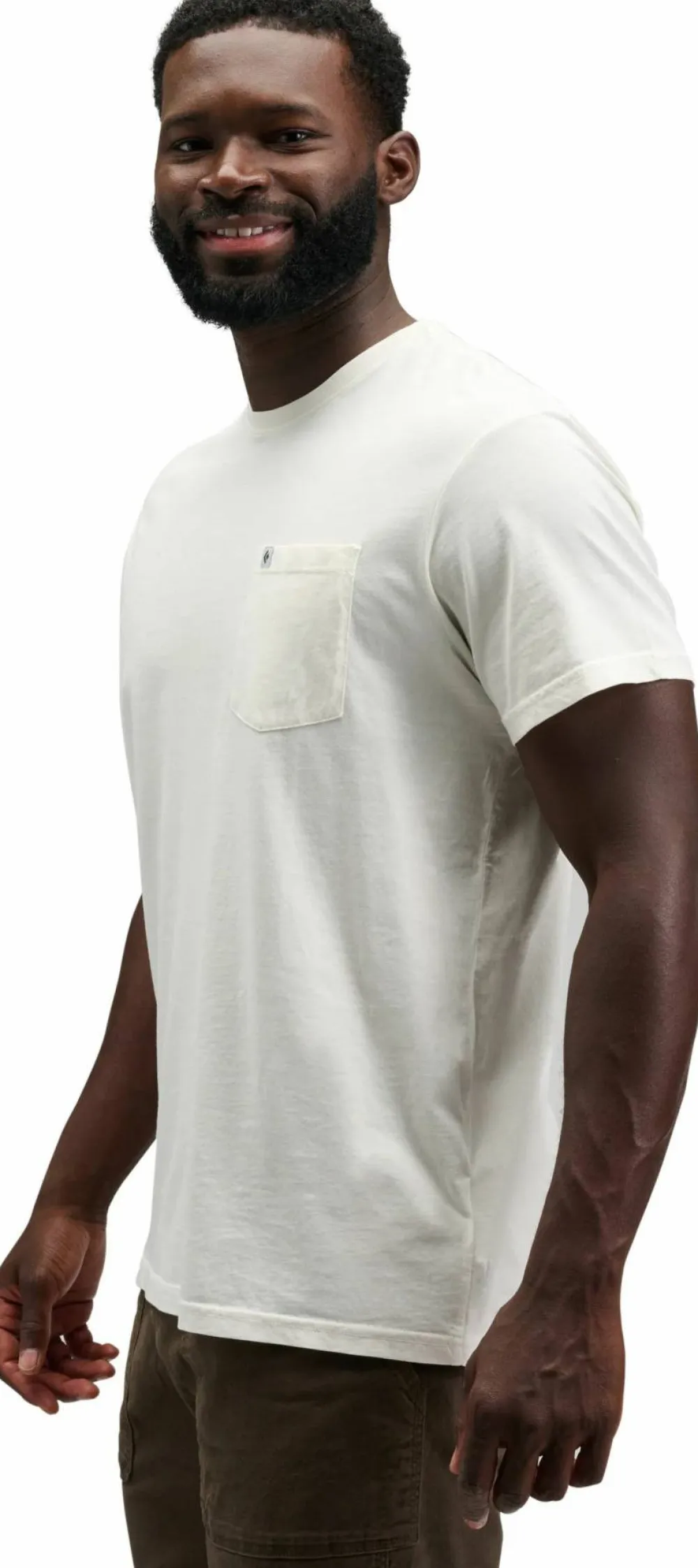 Hot Men's Diamond Patch Ss Pocket Tee Herrtröjor & Skjortor