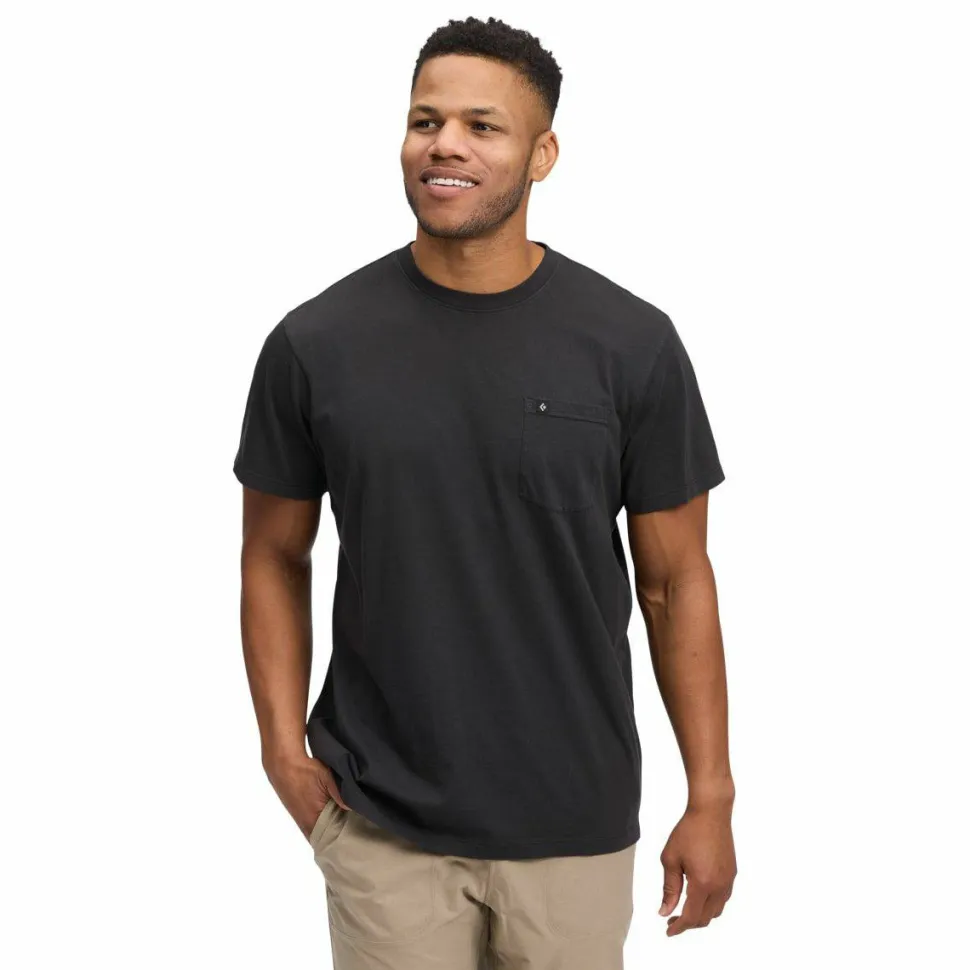 Black Diamond Men's Diamond Patch Ss Pocket Tee Black