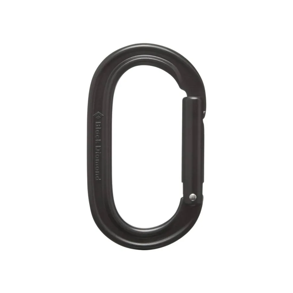 Black Diamond Oval Keylock Carabiner Black