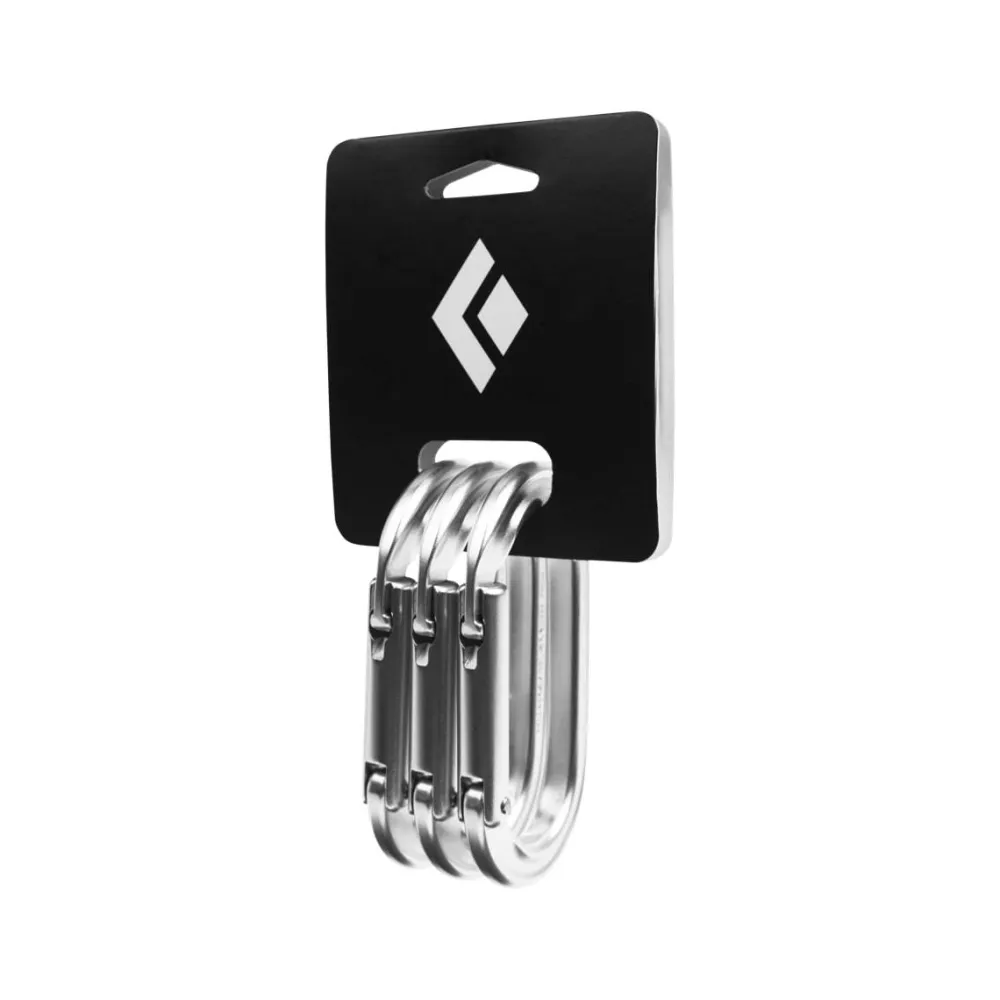 Black Diamond Oval Keylock Carabiner 3-Pack Polished Online