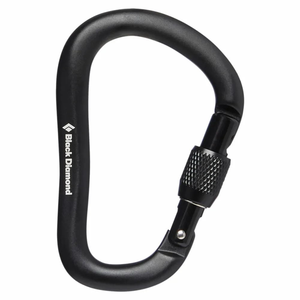 Black Diamond RockLock Screwgate Carabiner Black Best