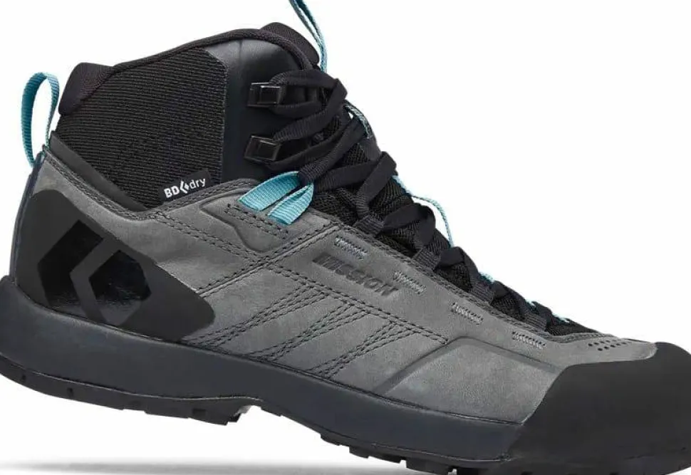 Black Diamond Women's Misson Leather Mid WP Steel Grey/Costal Blue