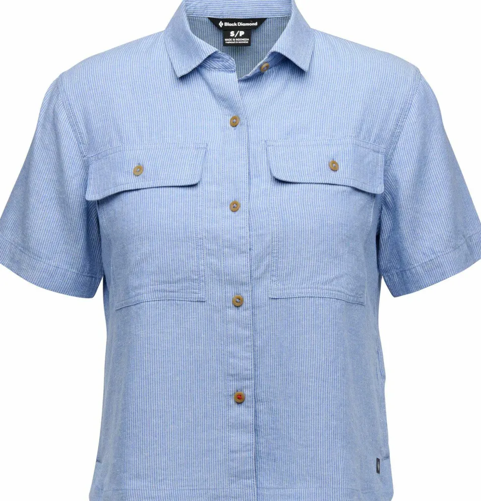 Black Diamond Women's Scenic Route Ss Shirt Creek Blue-glacier