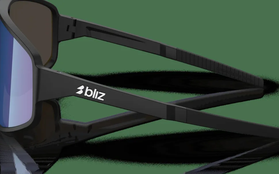 Bliz A004 Matte Black/Blue Mirror