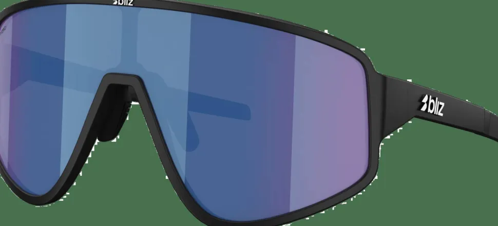 Bliz A004 Matte Black/Blue Mirror