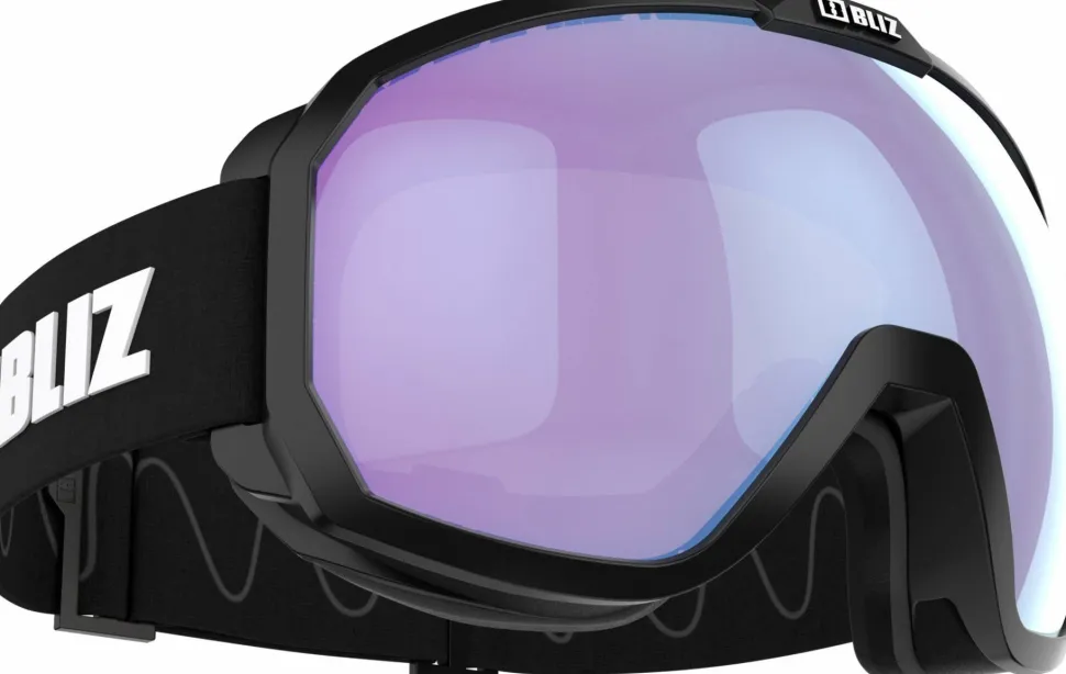 Bliz Charge Otg Matt Black W White Logo / Light Orange&blue