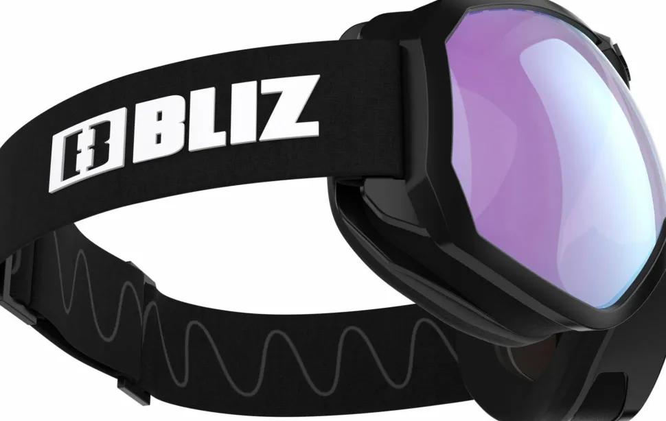 Bliz Charge Otg Matt Black W White Logo / Light Orange&blue