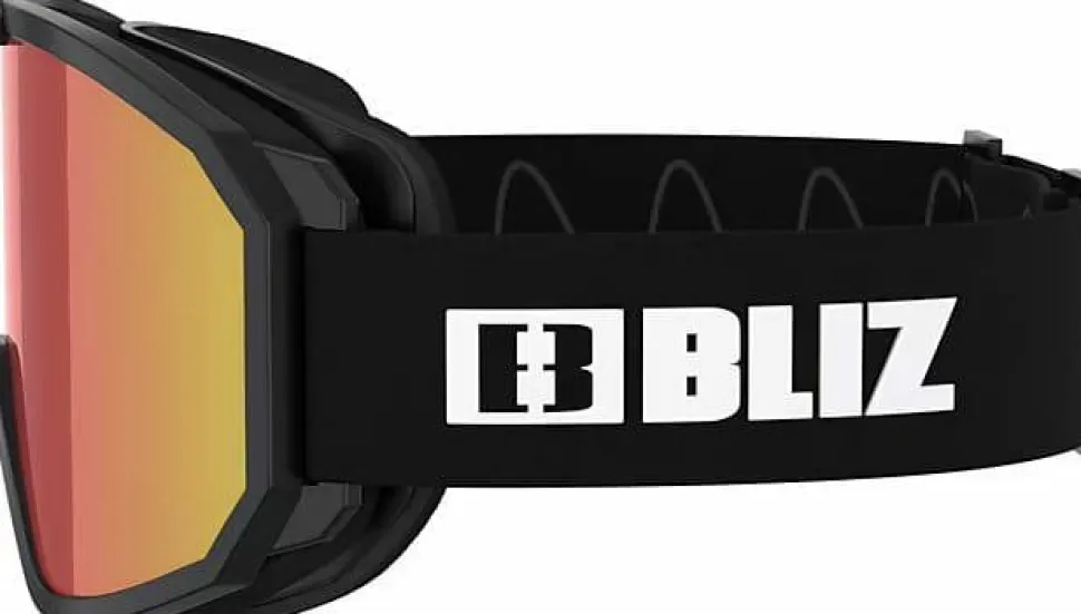Bliz Rave Matt Black White Logo/Brown Red
