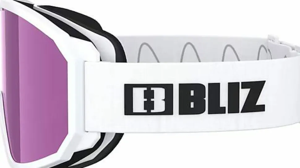 Bliz Rave Matt White Black Logo/Brown Pink