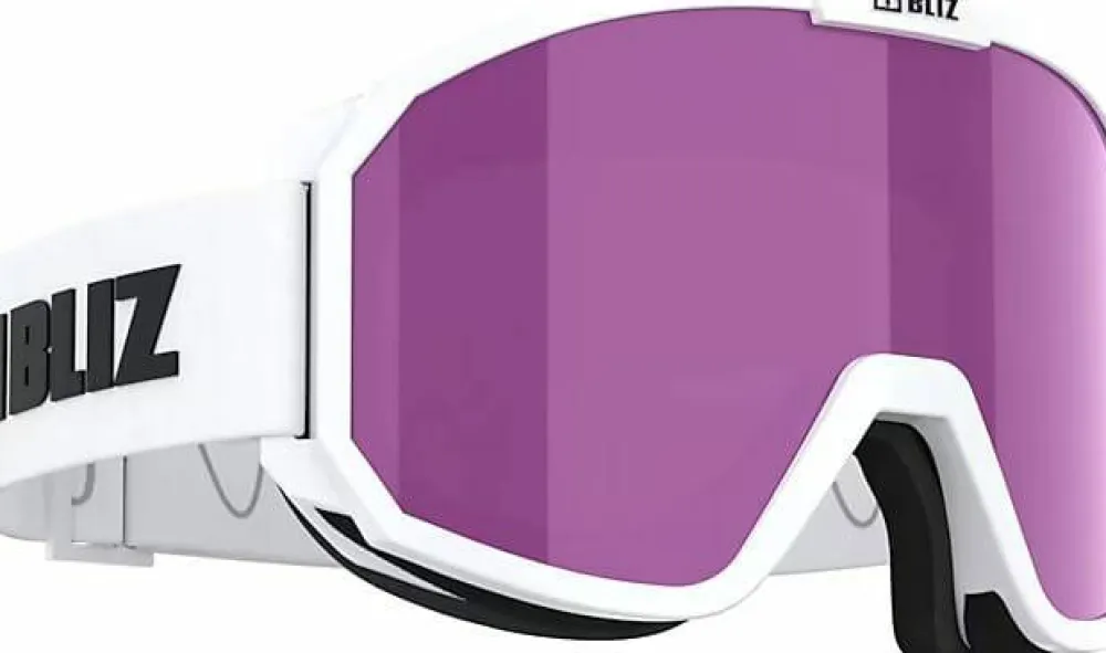 Bliz Rave Matt White Black Logo/Brown Pink MATT WHITE W BLACK LOGO BROWN PINK