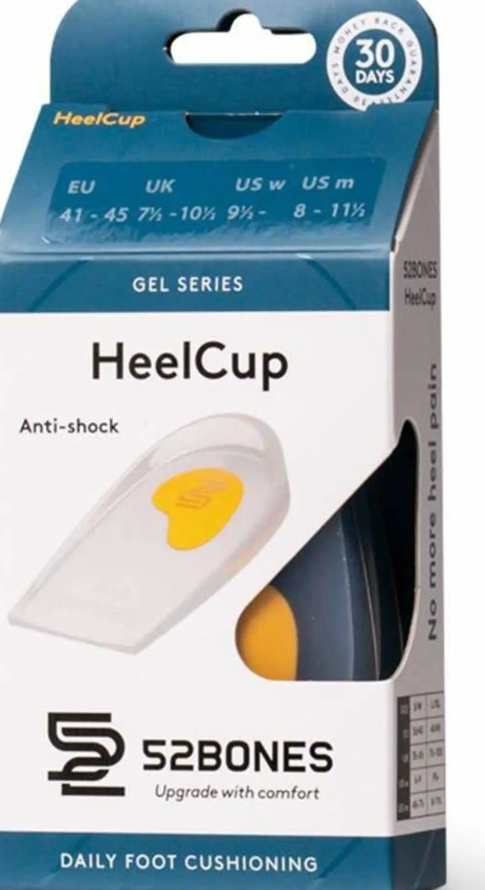 52bones Gel Heelcup White Online