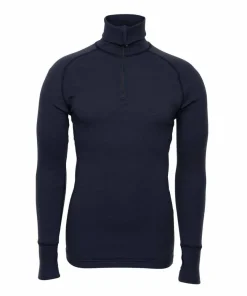 Brynje Unisex Arctic Zip Polo Shirt Navy Hot