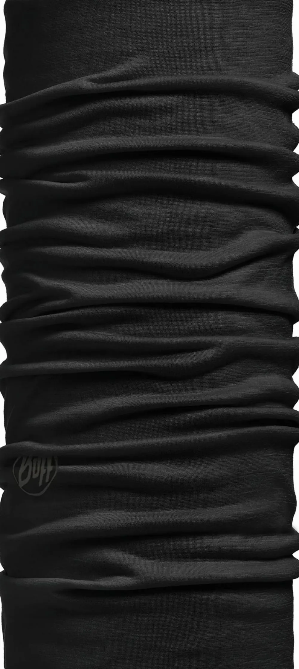 Buff Lightweight Merino Wool Tubular Solid Black Discount