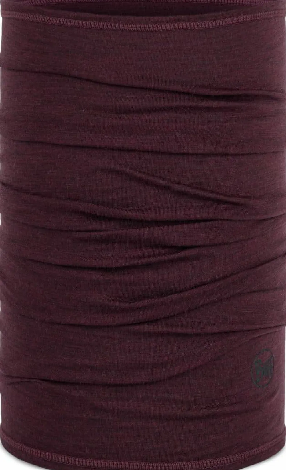 Buff Merino Lightweight Neckwear Solid Garnet