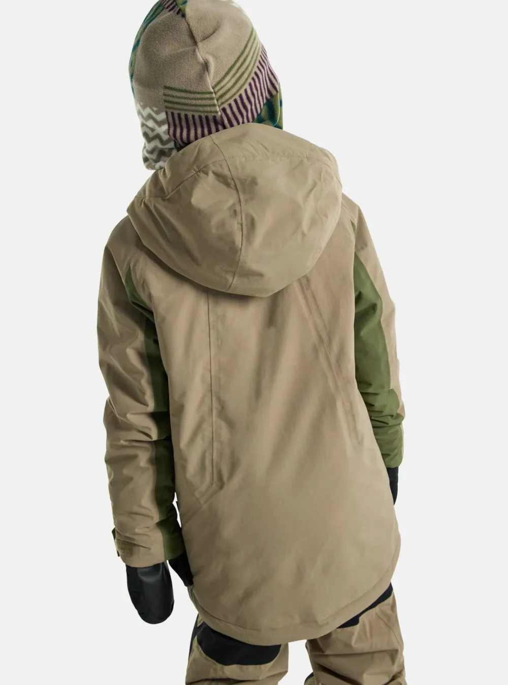 Burton Kids' Hillslope Jacket Summit Taupe/Forest Moss Hot