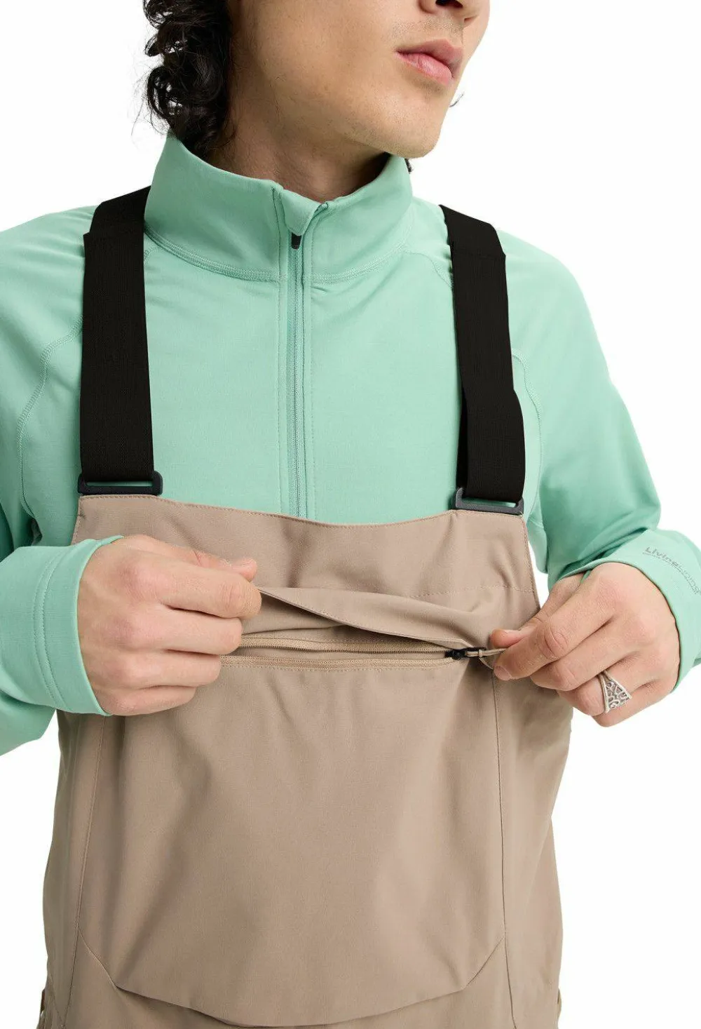 Burton Men's Reserve 2L Bib Pants Summit Taupe Discount