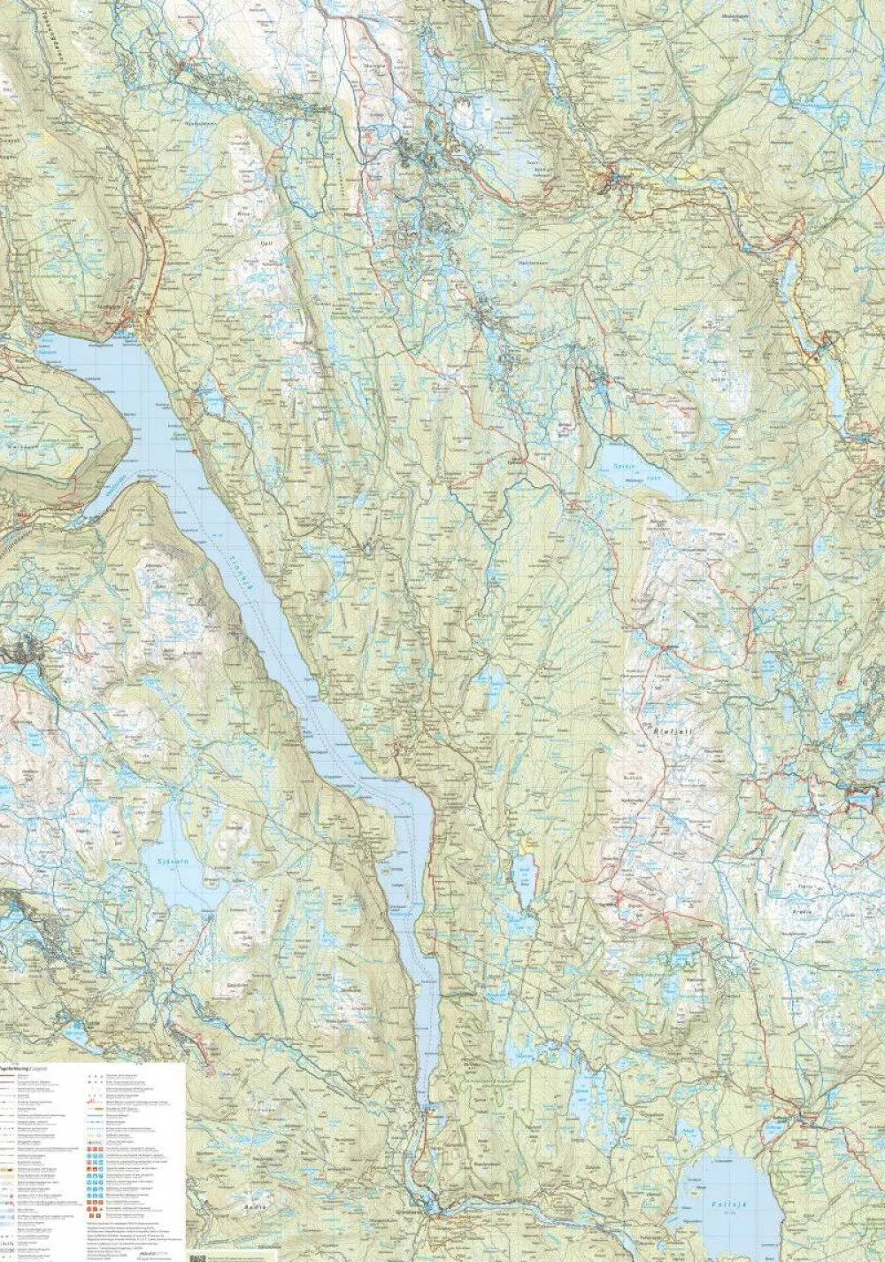 Calazo förlag Blefjell & Kongsberg 1:50 000 Hiking map Best