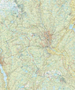 Calazo förlag Blefjell & Kongsberg 1:50 000 Hiking map Best